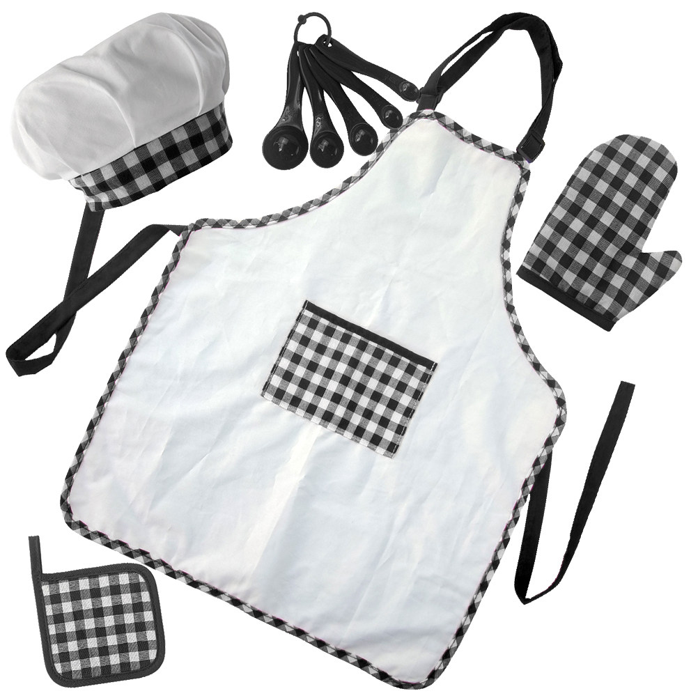 Kitchen Kids Baking Set - 1Set Children Cooking Apron Set Bright