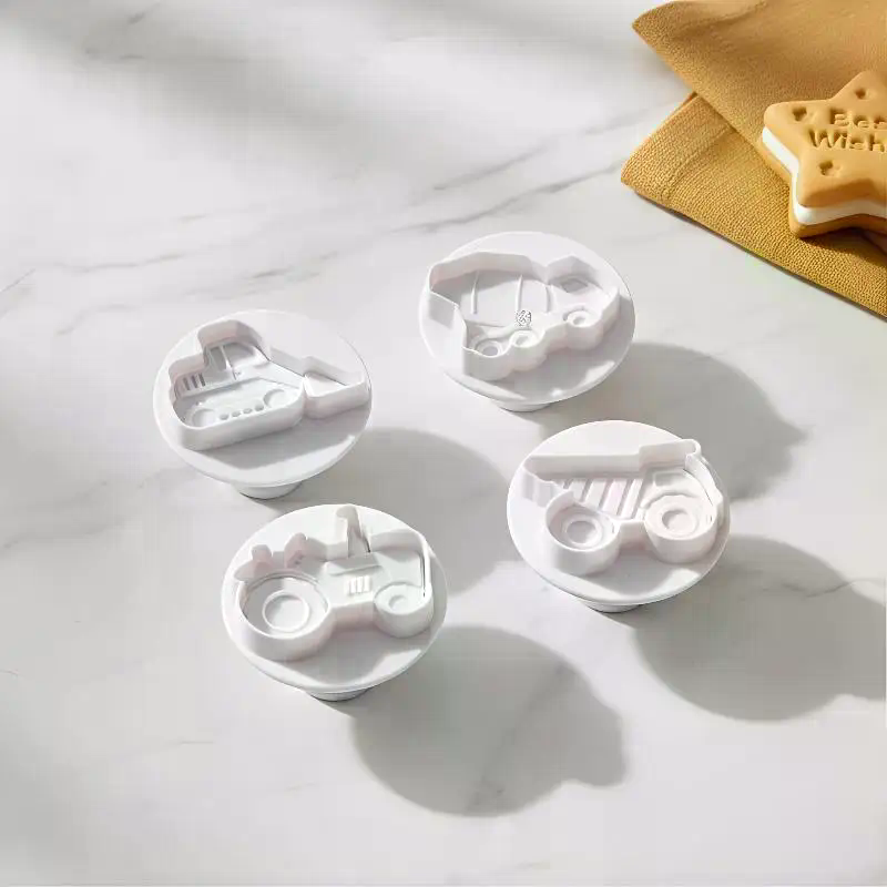 Kitchen Kids Baking Set - 3D Car Plane Vehicle Cookie Cutters
