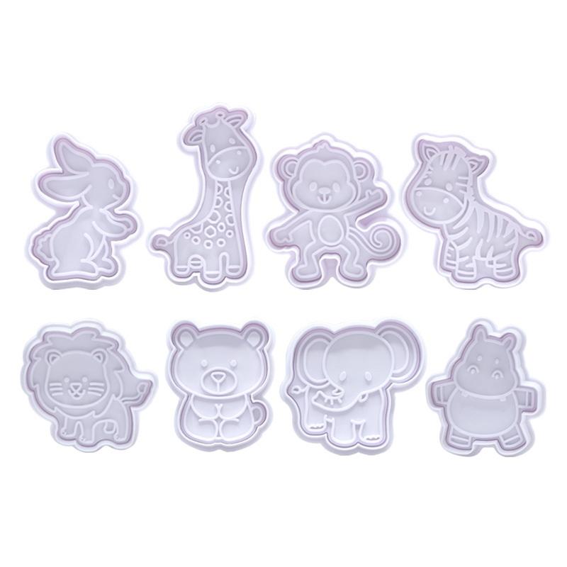 Kitchen Kids Baking Set - 4Pcs Animal Cookie Cutter Set -