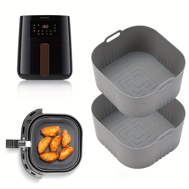 Philips Air Fryer Hd9252 - 2Pcs Square Air Fryer Silicone Baking