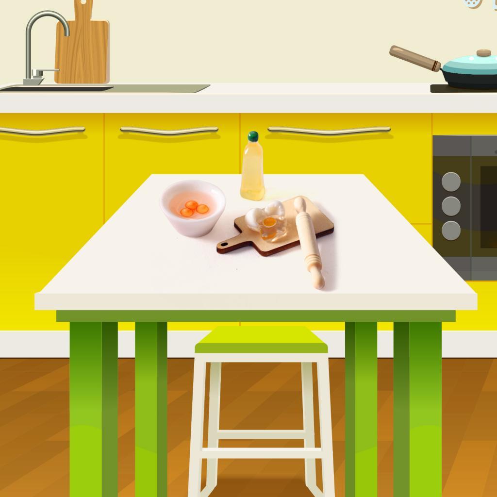 Kitchen Kids Baking Set - Miniature Kitchen Dollhouse Bread Wooden Food