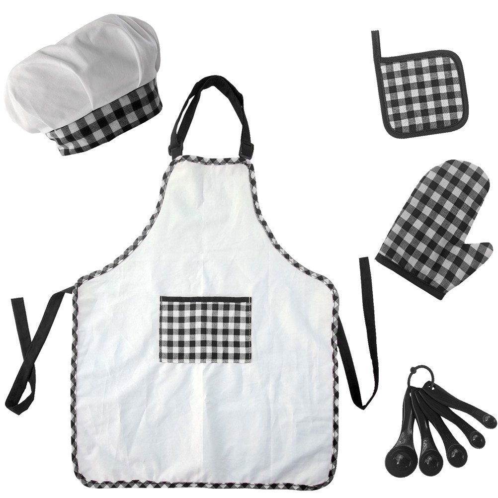1Set Children Cooking Apron Se - Kitchen Kids Baking Set review and price
