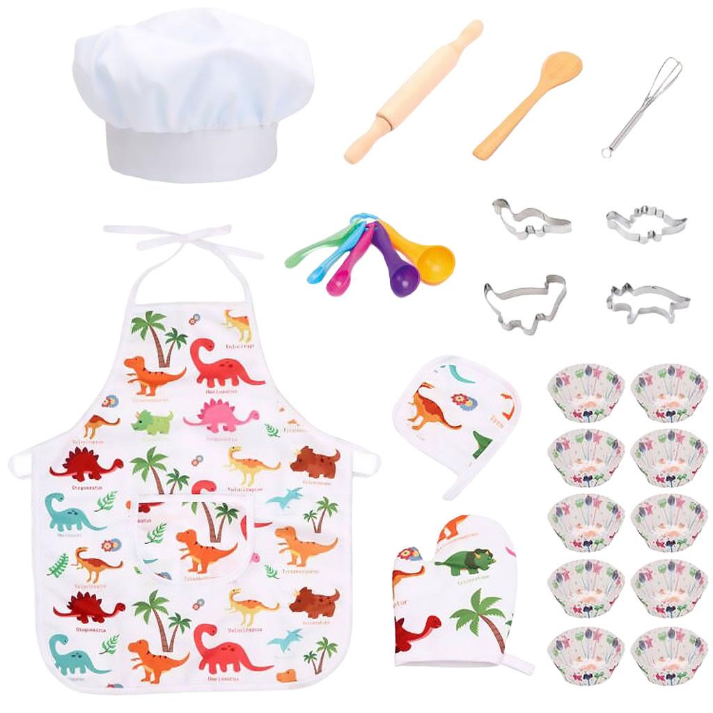 25x Roleplay Kids Chef Costume - Kitchen Kids Baking Set review and price