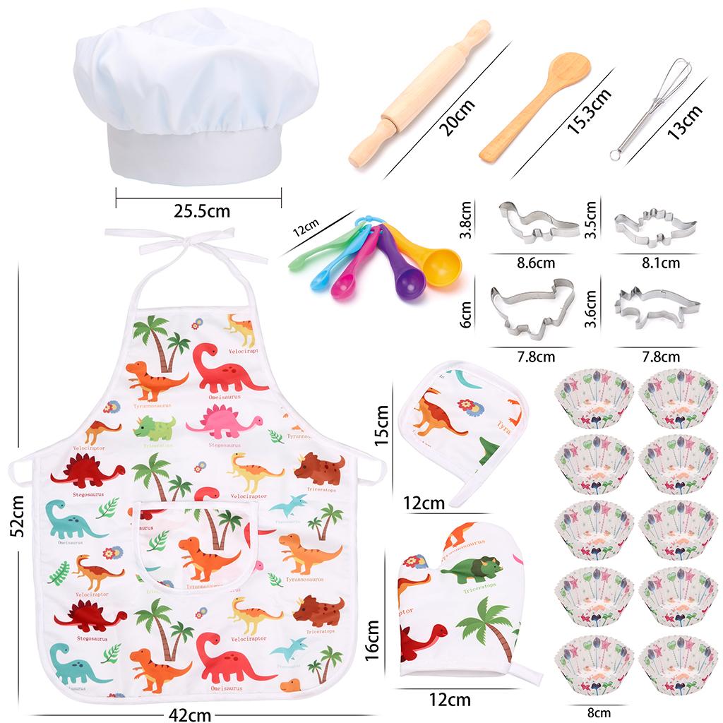 25x Roleplay Kids Chef Costume - Kitchen Kids Baking Set review and price