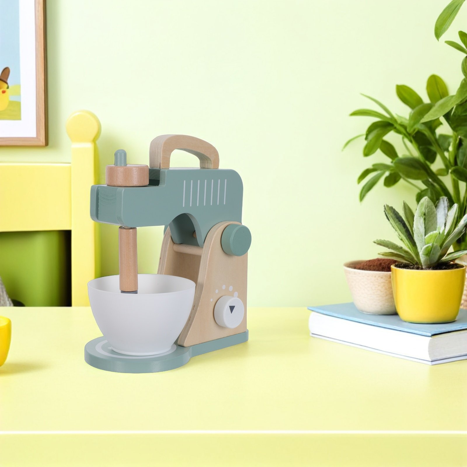 1Set Wooden Kids Kitchen Mixer - Kitchen Kids Baking Set review and price