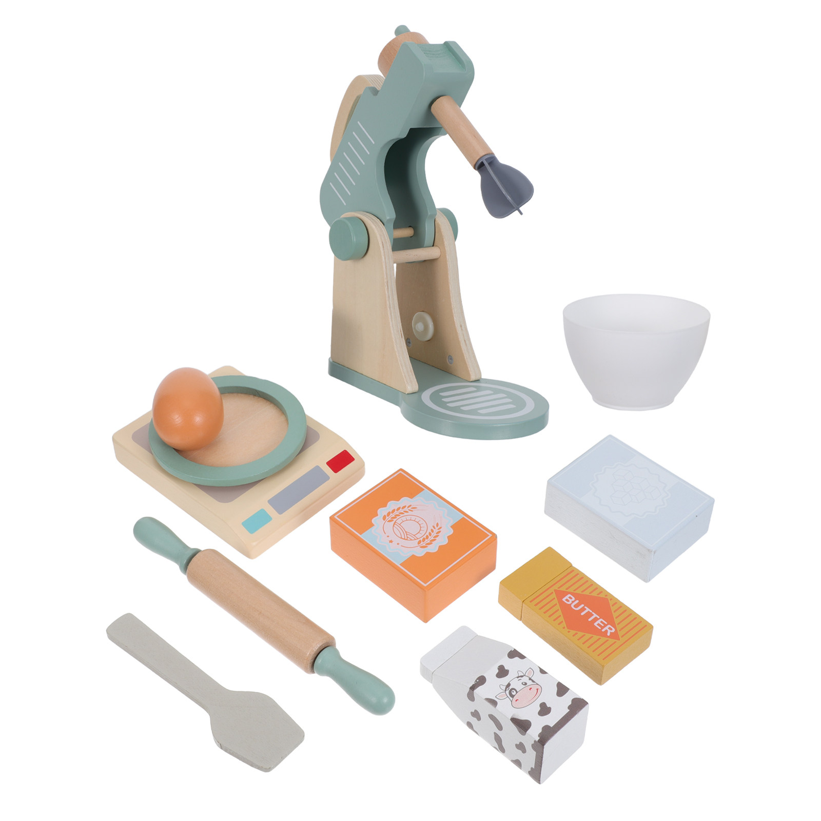 1Set Wooden Kids Kitchen Mixer - Kitchen Kids Baking Set review and price