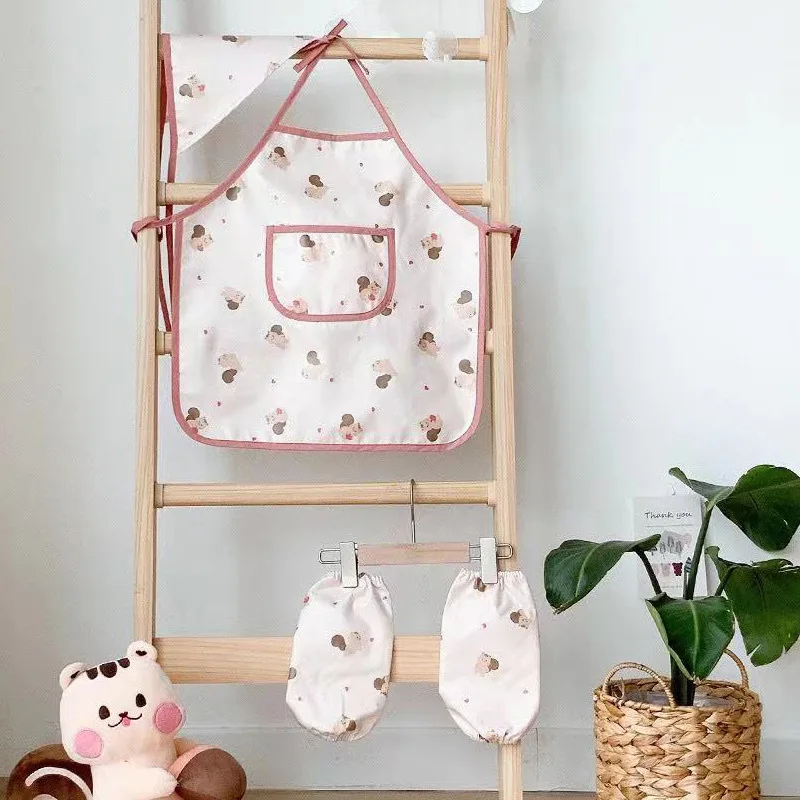 Cute Cartoon Children Apron Sl - Kitchen Kids Baking Set review and price