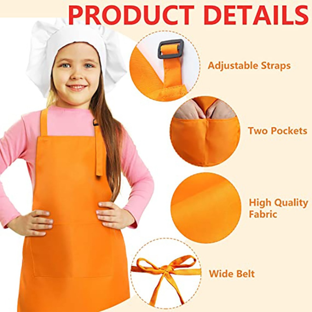 Children Chef Apron Front Pock - Kitchen Kids Baking Set review and price